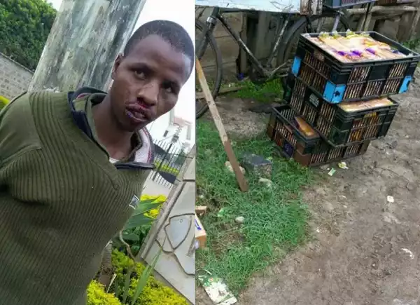 Security guard busted for stealing bread (Photos)